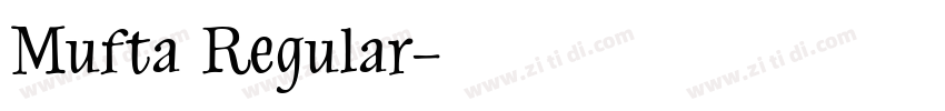 Mufta Regular字体转换